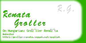 renata groller business card